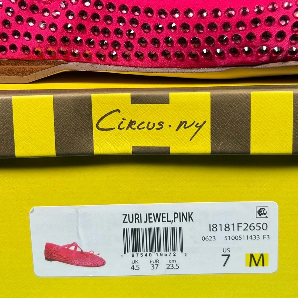 BRAND NEW! Circus NY by Sam Edelman Zuri Rhinestone Ballerina Flats - Picture 9 of 11